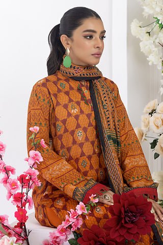 Lakhany 03 Piece Unstitched Komal Printed Lawn Suit - LG-AM-0036-B