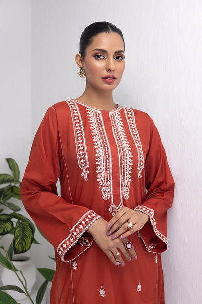 Lakhany 01 Piece Ready to Wear Dyed Embroidered Shirt - LG-EA-0469