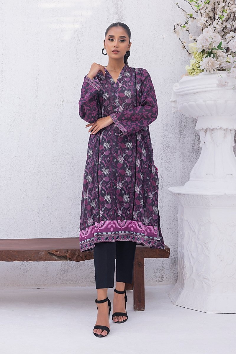 Lakhany 01 Piece Unstitched Printed Lawn Shirt - LG-MM-0001