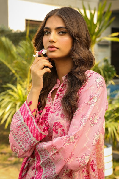 Lakhany 03 Piece Unstitched Komal Printed Lawn with Printed Chiffon Dupatta - LG-MM-0012-A
