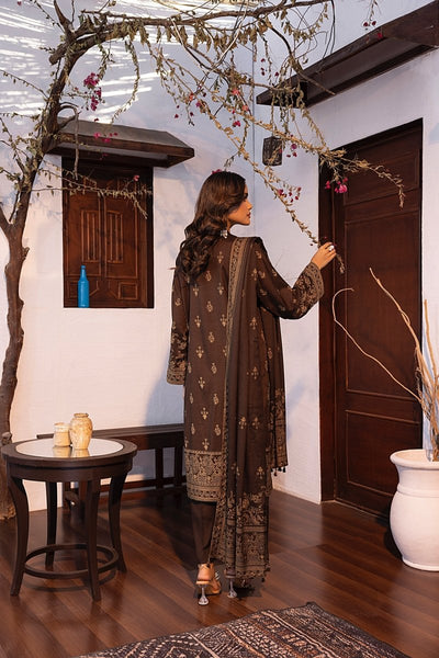 Lakhany 03 Piece Unstitched Pearl Printed Marina Suit - LG-MM-0816-B