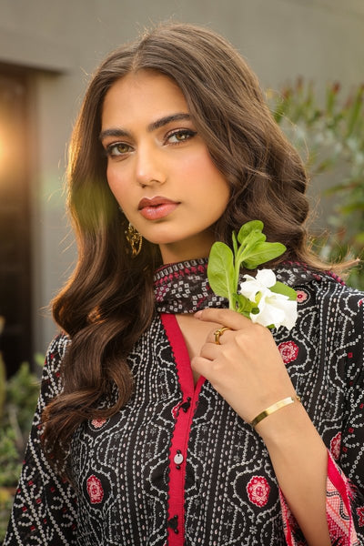 Lakhany 03 Piece Unstitched Komal Printed Lawn with Printed Chiffon Dupatta - LG-RL-0002-A