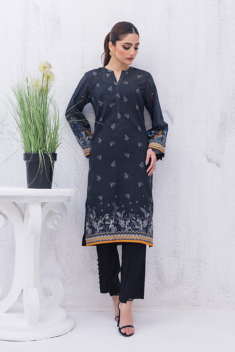 Lakhany 01 Piece Unstitched Printed Lawn Shirt - LG-RL-0035