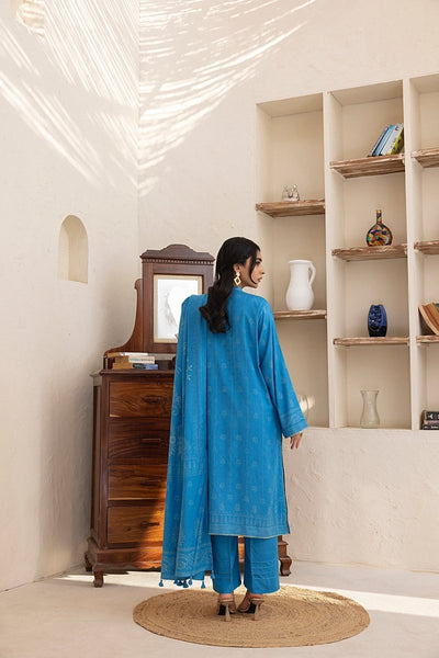 Lakhany 03 Piece Unstitched Pashmina Printed Suit - LG-RL-0116-A