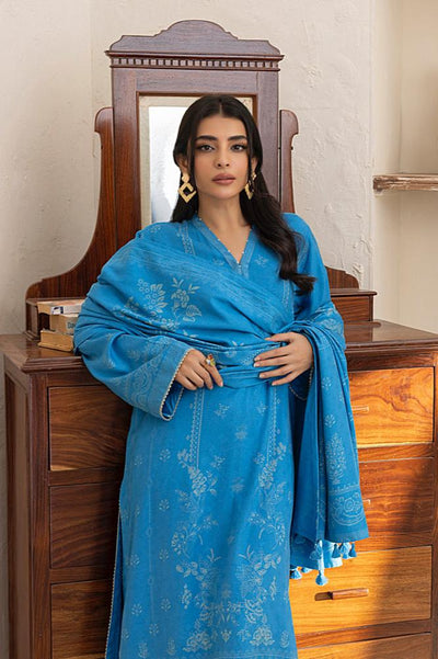 Lakhany 03 Piece Unstitched Pashmina Printed Suit - LG-RL-0116-A