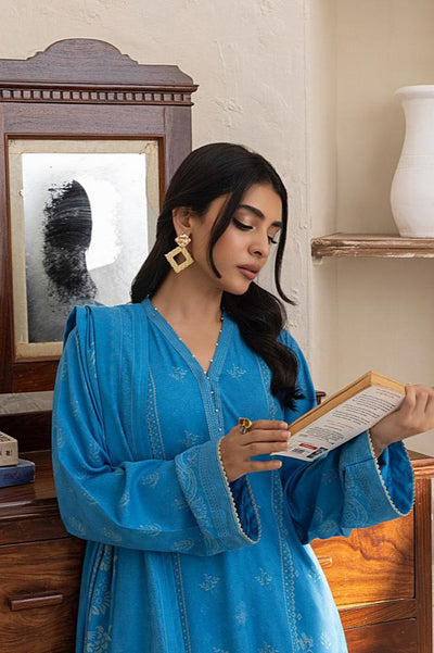 Lakhany 03 Piece Unstitched Pashmina Printed Suit - LG-RL-0116-A