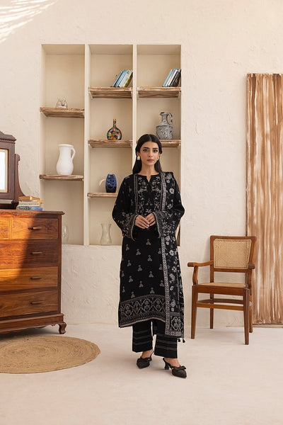 Lakhany 03 Piece Unstitched Pashmina Printed Suit - LG-RL-0118-B
