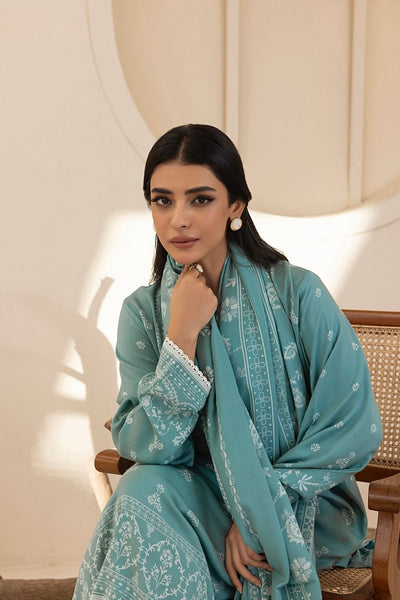 Lakhany 03 Piece Unstitched Pashmina Printed Suit - LG-RL-0118-C