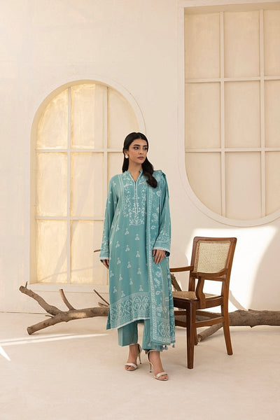 Lakhany 03 Piece Unstitched Pashmina Printed Suit - LG-RL-0118-C