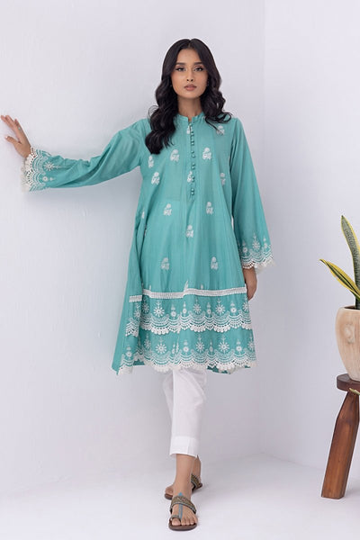 Lakhany 01 Piece Ready to Wear Dyed Embroidered Shirt - LG-SK-0061