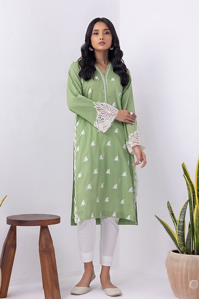Lakhany 01 Piece Ready to Wear Dyed Embroidered Shirt - LG-SK-0062