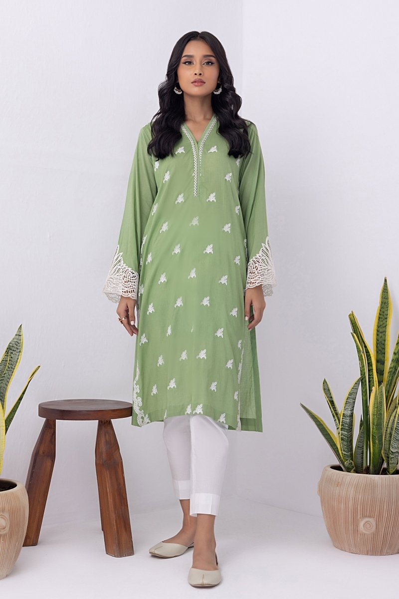 Lakhany 01 Piece Ready to Wear Dyed Embroidered Shirt - LG-SK-0062