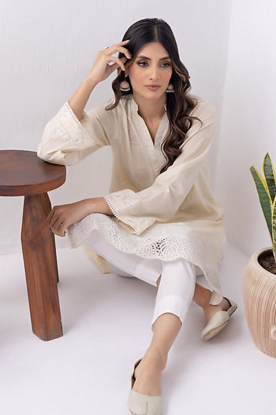 Lakhany 01 Piece Ready to Wear Dyed Embroidered Shirt - LG-SK-0063