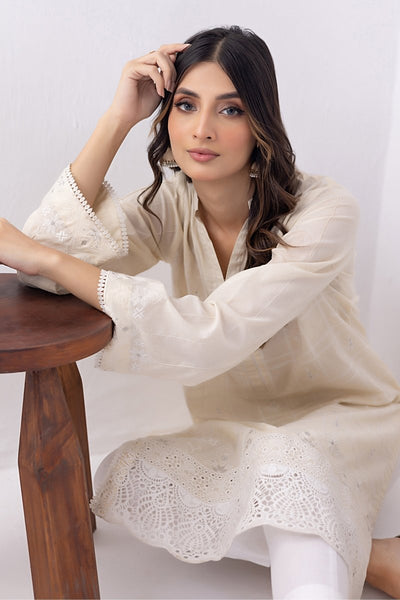 Lakhany 01 Piece Ready to Wear Dyed Embroidered Shirt - LG-SK-0063