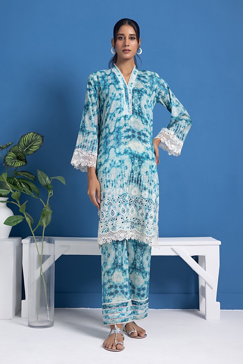 Lakhany 02 Piece Ready to Wear Embroidered Shirt & Trouser - LG-SK-0074