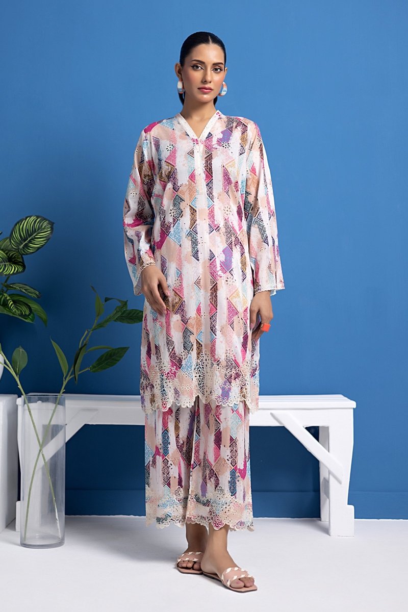 Lakhany 02 Piece Ready to Wear Embroidered Shirt & Trouser - LG-SK-0088