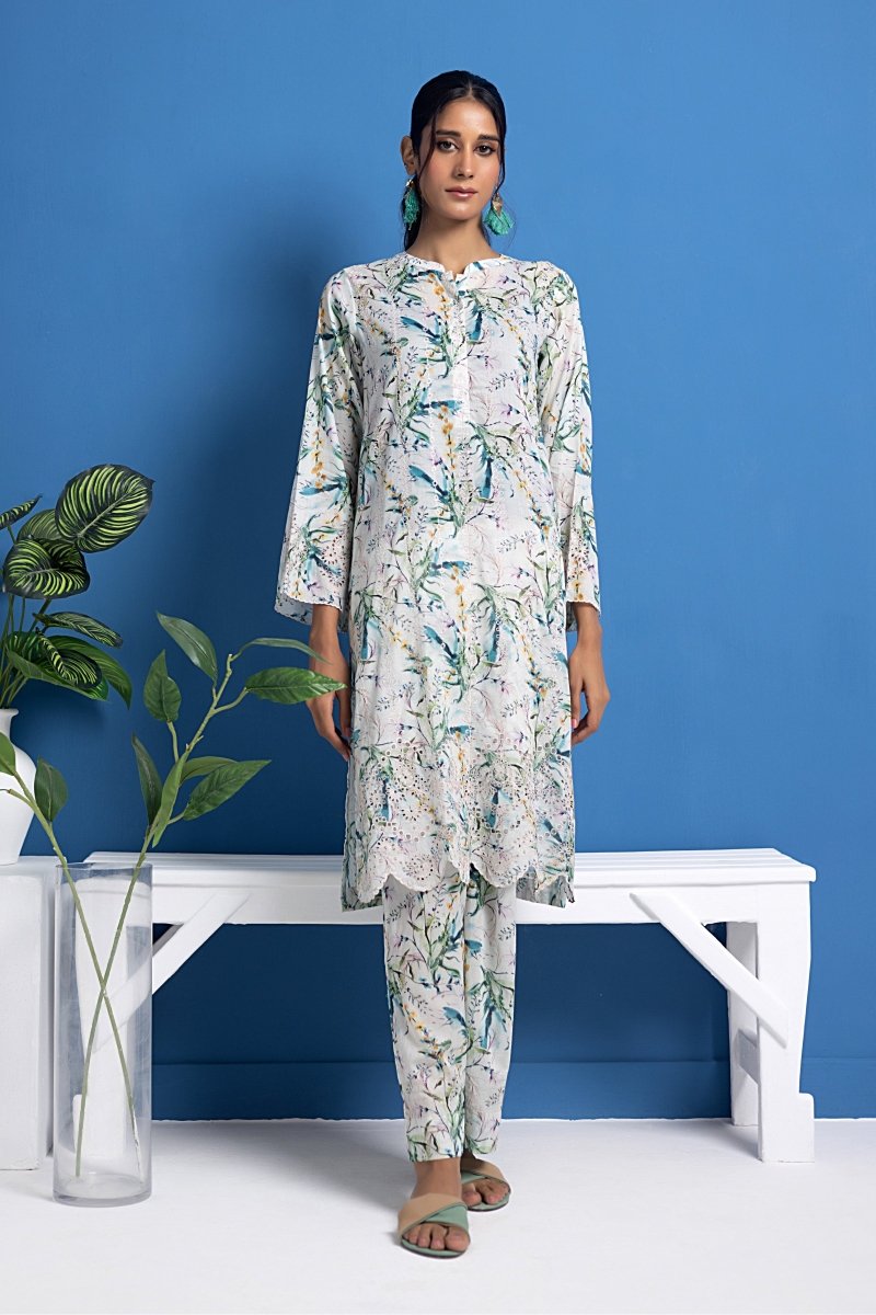 Lakhany 02 Piece Ready to Wear Embroidered Shirt & Trouser - LG-SK-0089