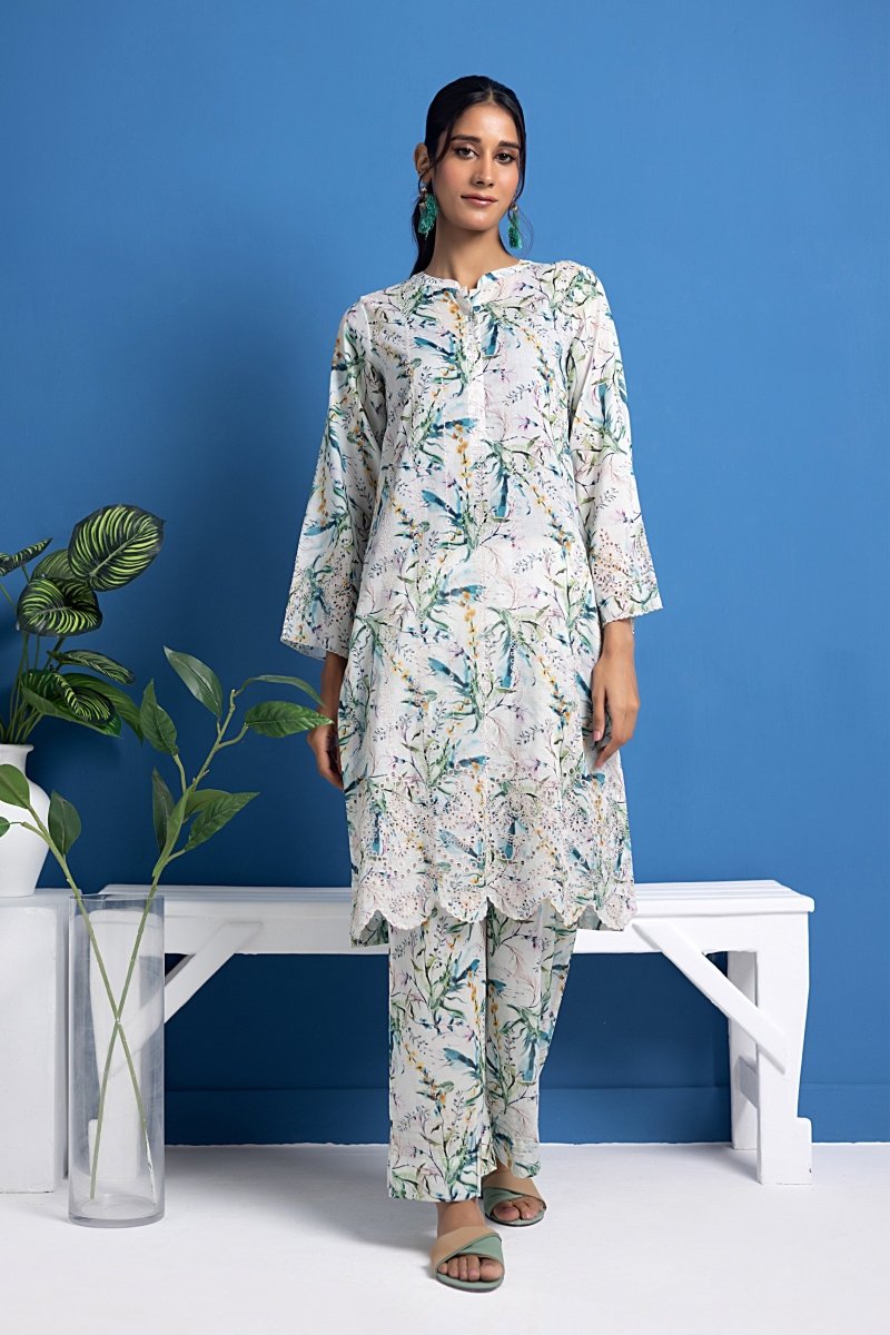 Lakhany 02 Piece Ready to Wear Embroidered Shirt & Trouser - LG-SK-0089
