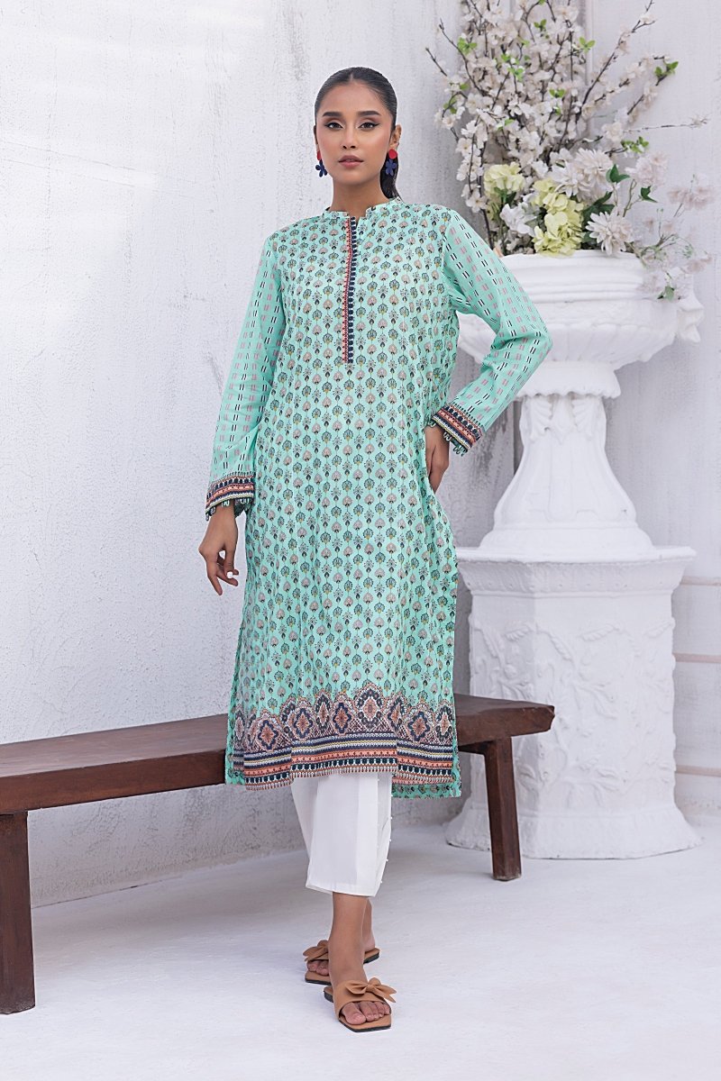 Lakhany 01 Piece Unstitched Printed Lawn Shirt - LG-SK-0199