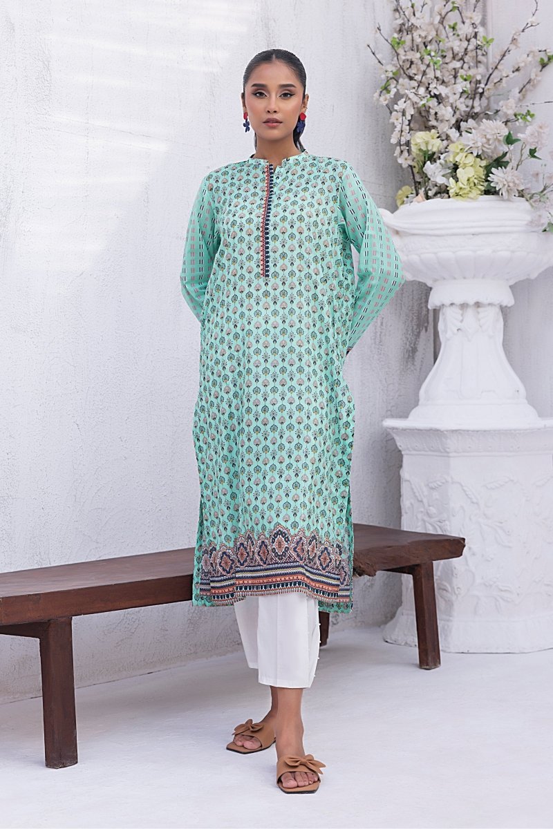 Lakhany 01 Piece Unstitched Printed Lawn Shirt - LG-SK-0199
