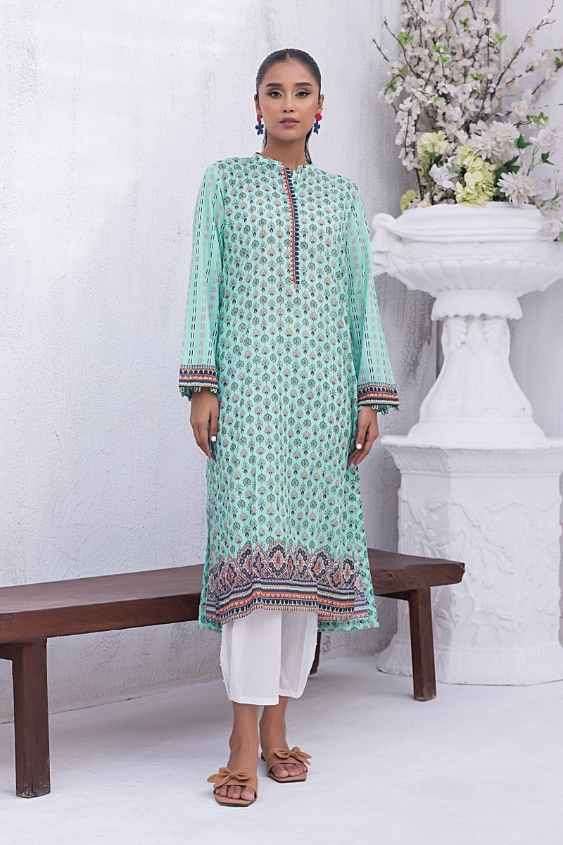 Lakhany 01 Piece Unstitched Printed Lawn Shirt - LG-SK-0199