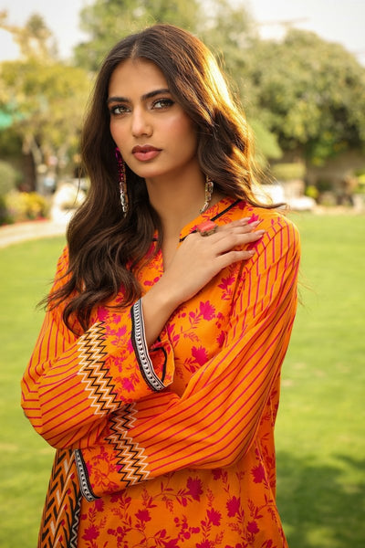 Lakhany 03 Piece Unstitched Komal Printed Lawn with Printed Chiffon Dupatta - LG-SR-0147-A
