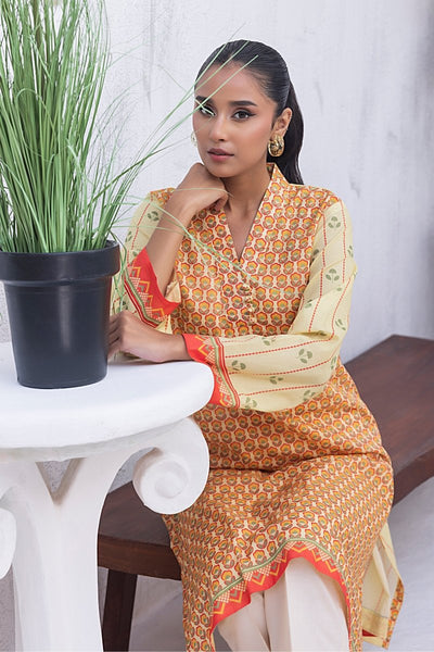 Lakhany 01 Piece Unstitched Printed Lawn Shirt - LG-SR-0201