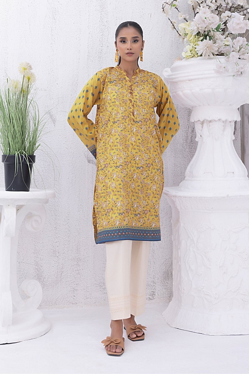 Lakhany 01 Piece Unstitched Printed Lawn Shirt - LG-SR-0202