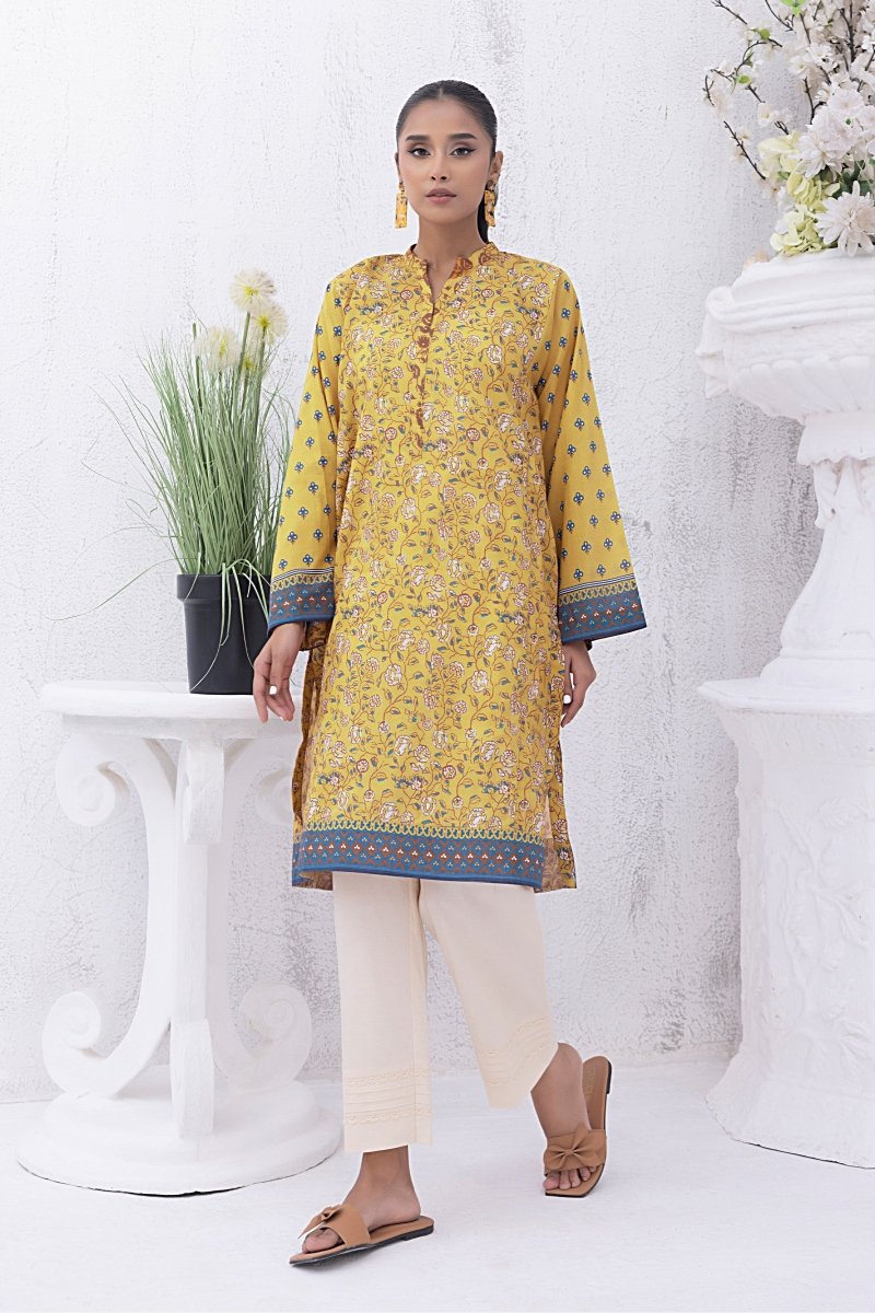 Lakhany 01 Piece Unstitched Printed Lawn Shirt - LG-SR-0202