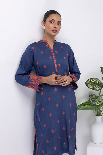 Lakhany 01 Piece Ready to Wear Dyed Embroidered Shirt - LG-ZH-0064