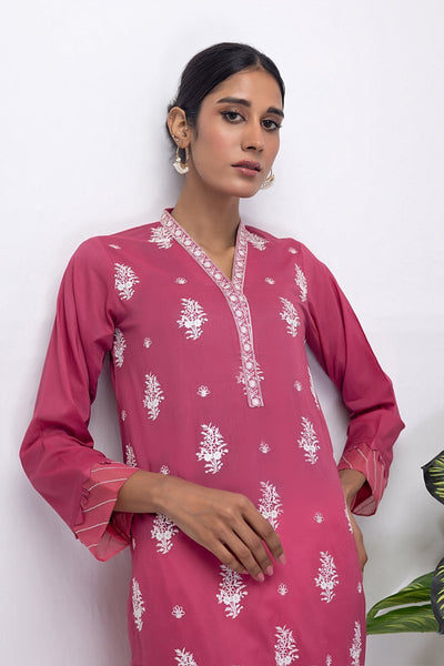 Lakhany 01 Piece Ready to Wear Dyed Embroidered Shirt - LSM-3227