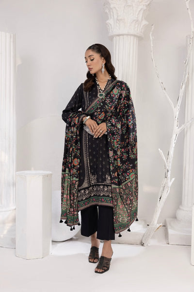 Lakhany 03 Piece Stitched Printed Cottel with Printed Jacquard Suit - LSM-3823