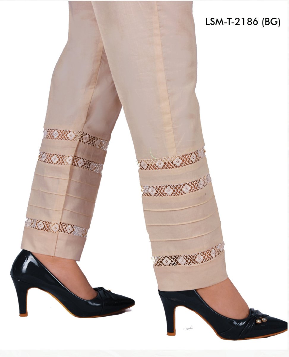 Lakhany 01 Piece Embroidered Stitched Bottoms LSM-T-2186 (BG)