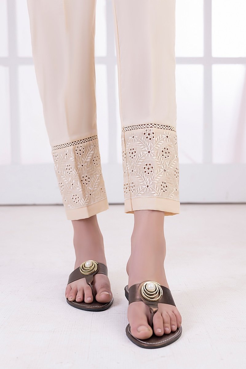 Lakhany 01 Piece Embroidered Trousers - LSM-T-3105 (BG)