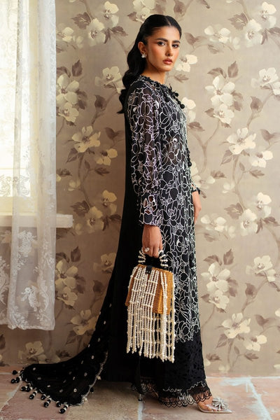 Gul Ahmed 3 Piece Unstitched Embroidered Swiss Voile Suit with Embroidered Chiffon Dupatta LSV-52002