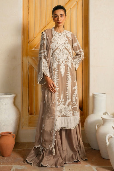 Gul Ahmed 3 Piece Unstitched Embroidered Swiss Voile Suit with Embroidered Chiffon Dupatta LSV-52023