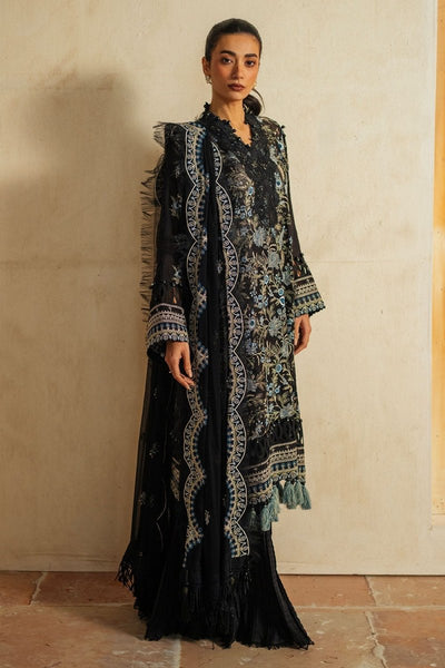 Gul Ahmed 3 Piece Unstitched Embroidered Swiss Voile Suit with Embroidered Chiffon Dupatta LSV-52025