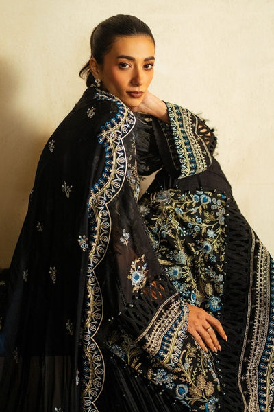 Gul Ahmed 3 Piece Unstitched Embroidered Swiss Voile Suit with Embroidered Chiffon Dupatta LSV-52025