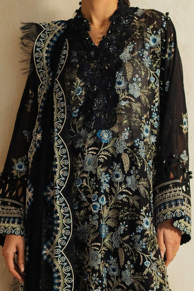 Gul Ahmed 3 Piece Unstitched Embroidered Swiss Voile Suit with Embroidered Chiffon Dupatta LSV-52025