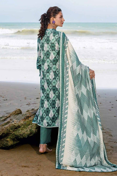 Gul Ahmed 3PC Stitched Printed Dobby Linen Suit LT-32020 B