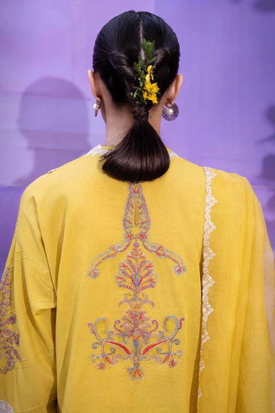 SANA SAFINAZ 3 Piece Unstitched Printed Embroidered Lawn Suit - M232-018A-CX