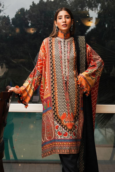 SANA SAFINAZ 3 Piece Stitched Digital Printed Linen Suit - M233-008A-CQ