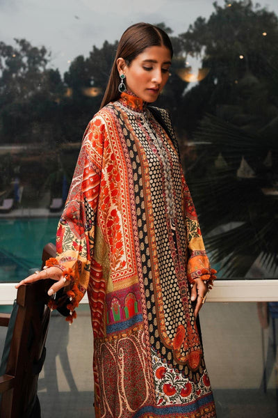 SANA SAFINAZ 3 Piece Stitched Digital Printed Linen Suit - M233-008A-CQ