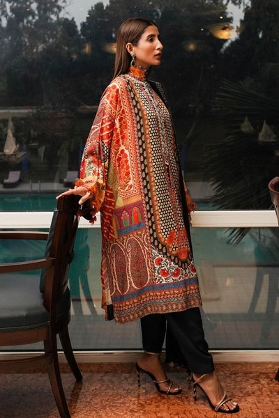 SANA SAFINAZ 3 Piece Stitched Digital Printed Linen Suit - M233-008A-CQ