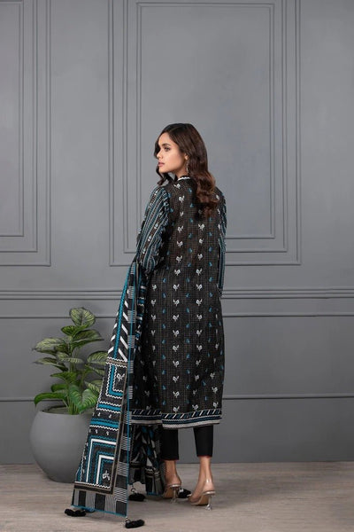 Lakhani Monochrome Ready To Wear 3 Piece Printed Lawn Suit LSM-2398