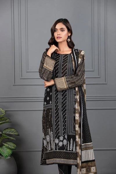 Lakhani Monochrome Ready To Wear 3 Piece Printed Lawn Suit LSM-2400