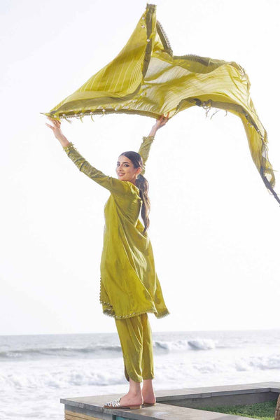 Gul Ahmed 3PC Embroidered Jacquard Unstitched Suit with Yarn Dyed Dupatta MJ-32043