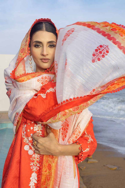 Gul Ahmed 3PC Embroidered Jacquard Unstitched Suit with Sequins Paper Cotton Dupatta MJ-32055