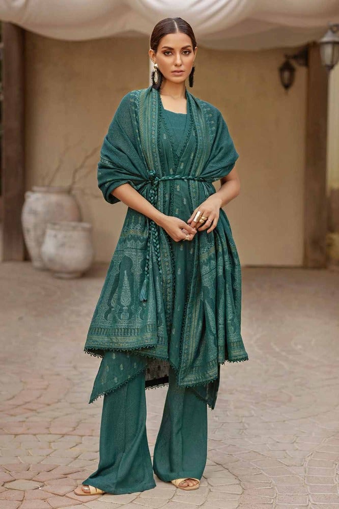 Gul Ahmed 3PC Karandi Jacquard Unstitched Suit with Karandi Jacquard Dupatta MJ-32068