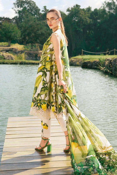 Maria. B 3-Piece Unstitched Printed Lawn Suit - MPT-2503-A